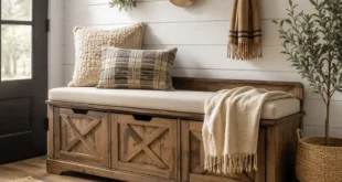 Entryway Bench With Storage